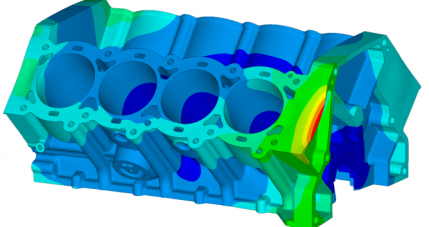 fea engine block